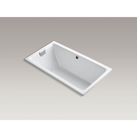 Kohler Air Tub, 66 in L, 36 in W, White, Cast Iron, Left, Reversible, Right 856-GHCP-0
